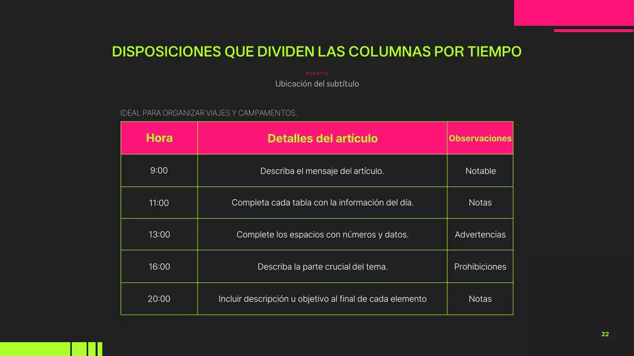 Guía de proyectos de moda en colores neón