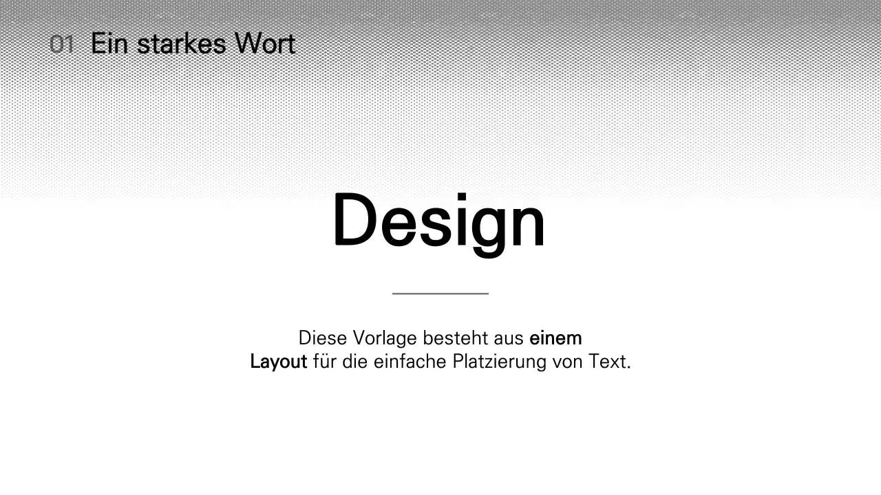 Einfache Schwarz-Weiß-Layout-Variante Präsentation