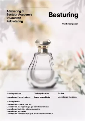 Classy zwart-wit aankondiging stuuracademie