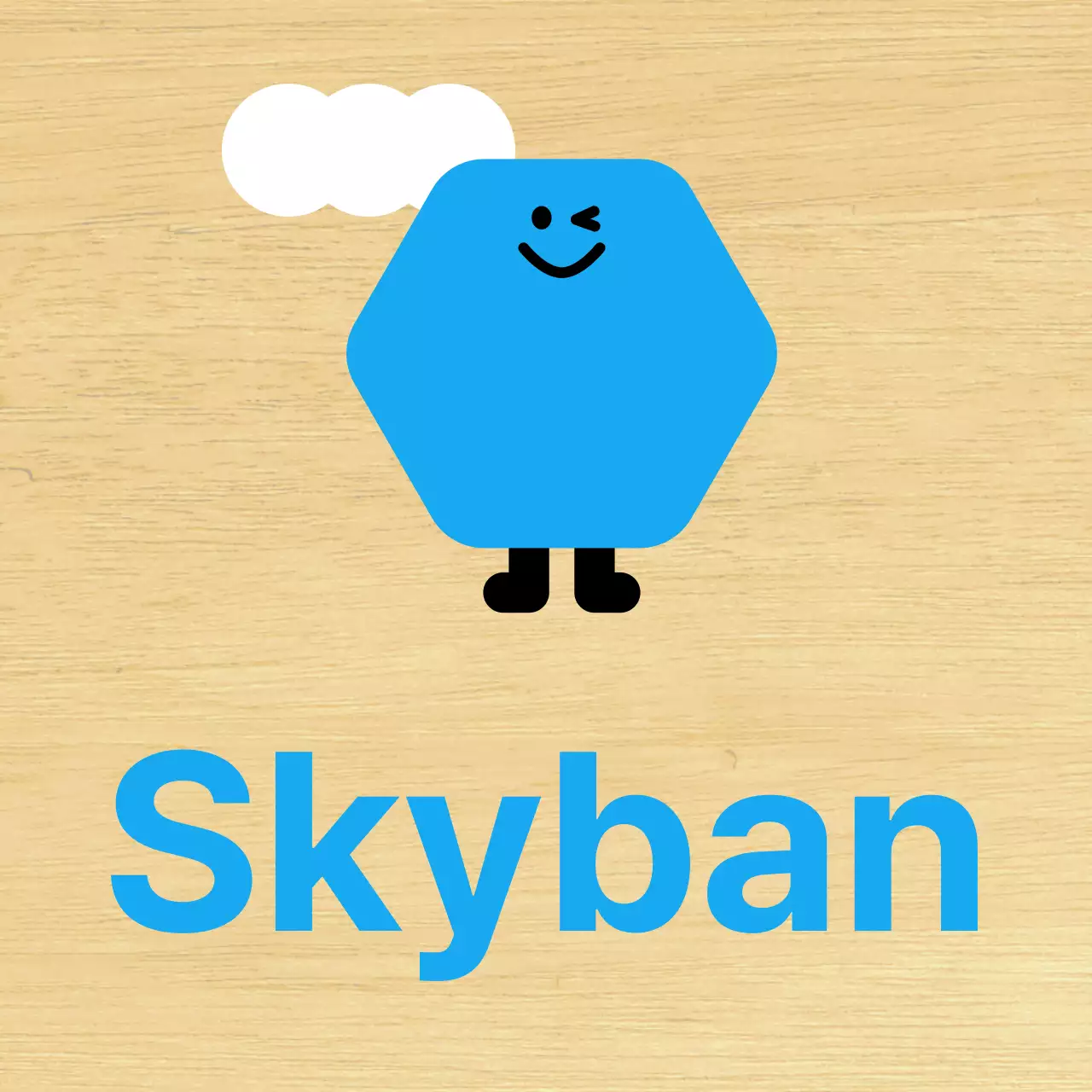 Blauw Karakter Geïllustreerde Kleutergids