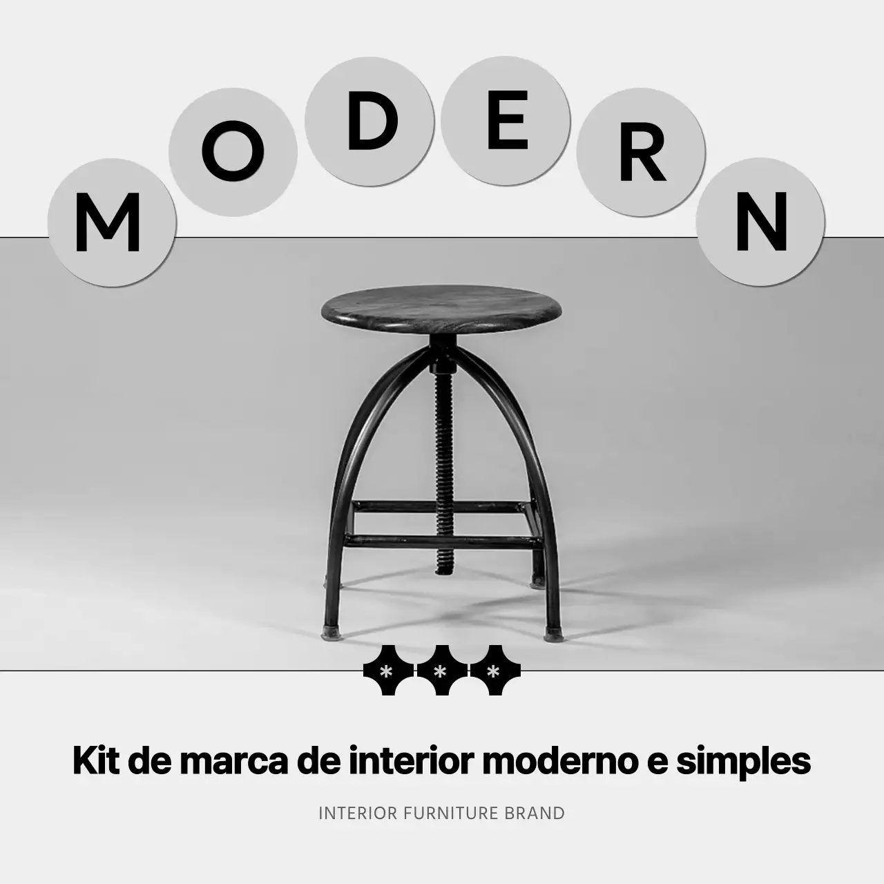 Posts de marcas de interiores minimalistas a preto e branco