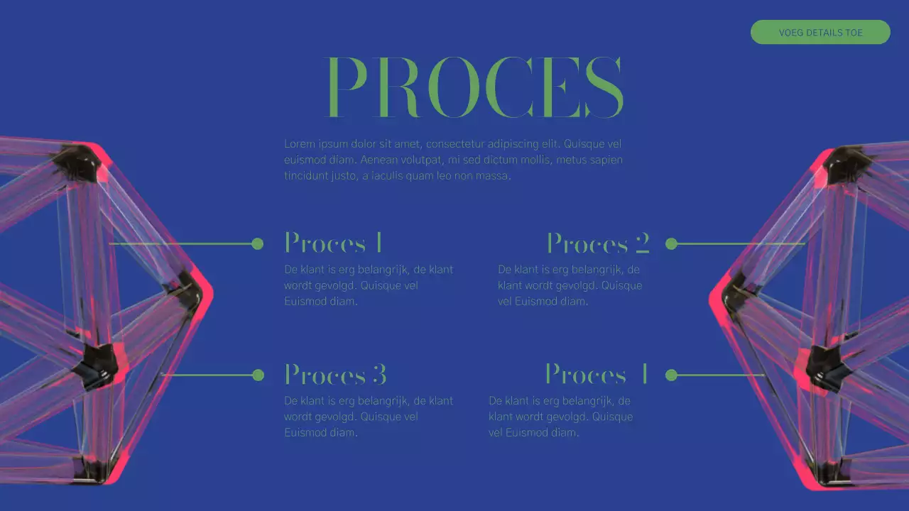 Groen en Roze Modern Bedrijfsprofiel