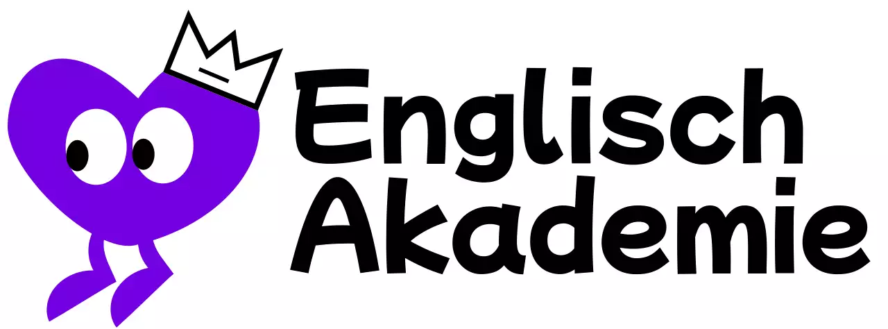 English Academy mit einem niedlichen Konzept mit lila Herzfiguren