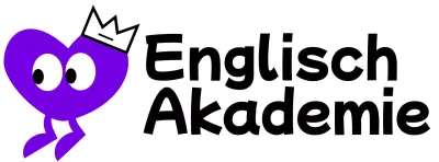 English Academy mit einem niedlichen Konzept mit lila Herzfiguren