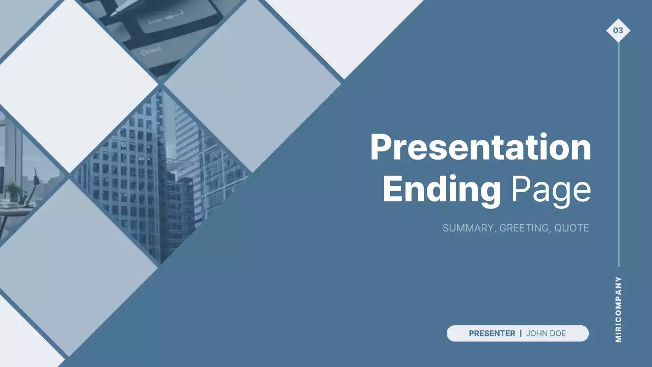 남색의 단순한 공공기관 보고서