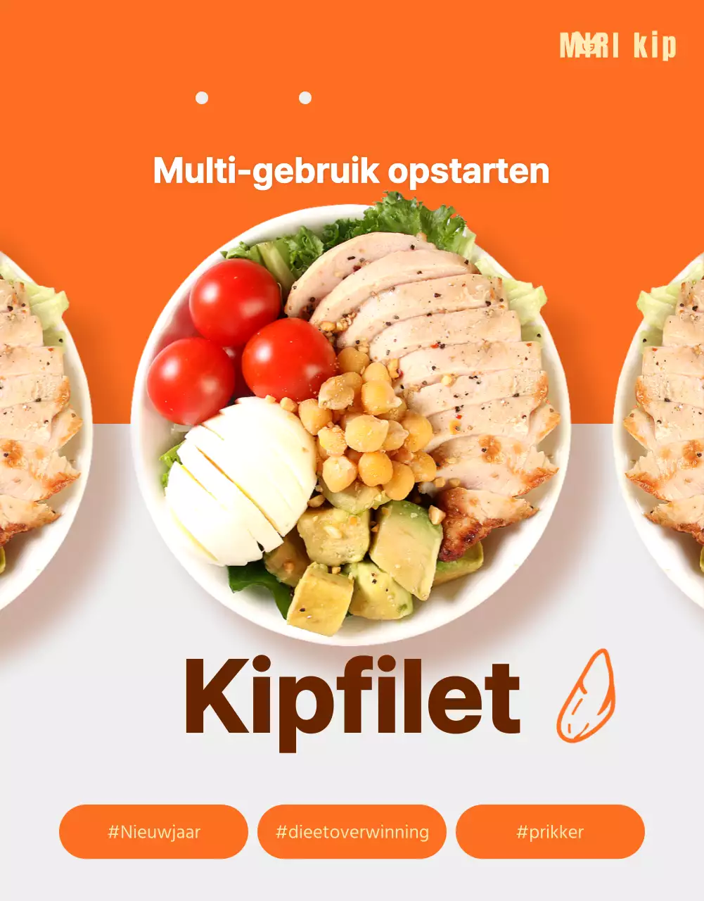 Promoot Simpel Dieet Kippenborstjes in Oranje en Bruin