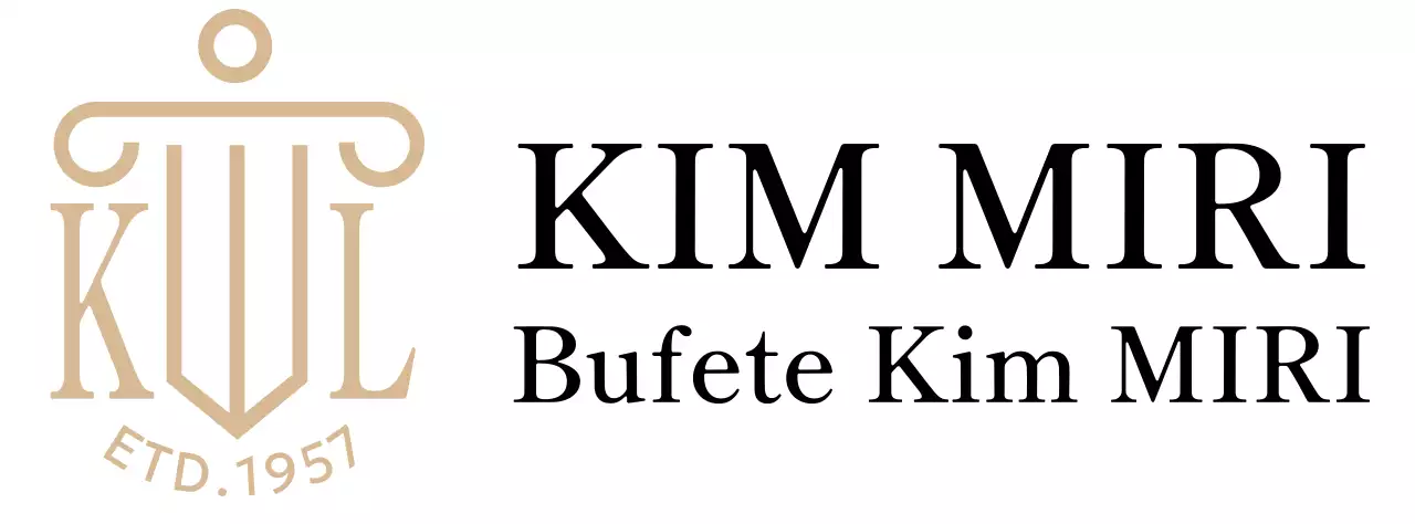 Un bufete de abogados con clase y un logotipo ilustrado en dorado