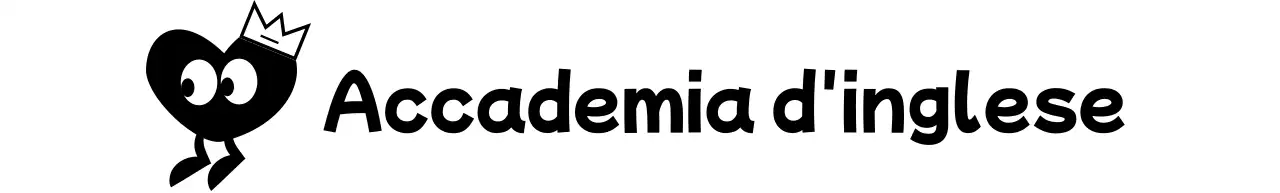 Un simpatico concetto di accademia di lingua inglese con personaggi del cuore