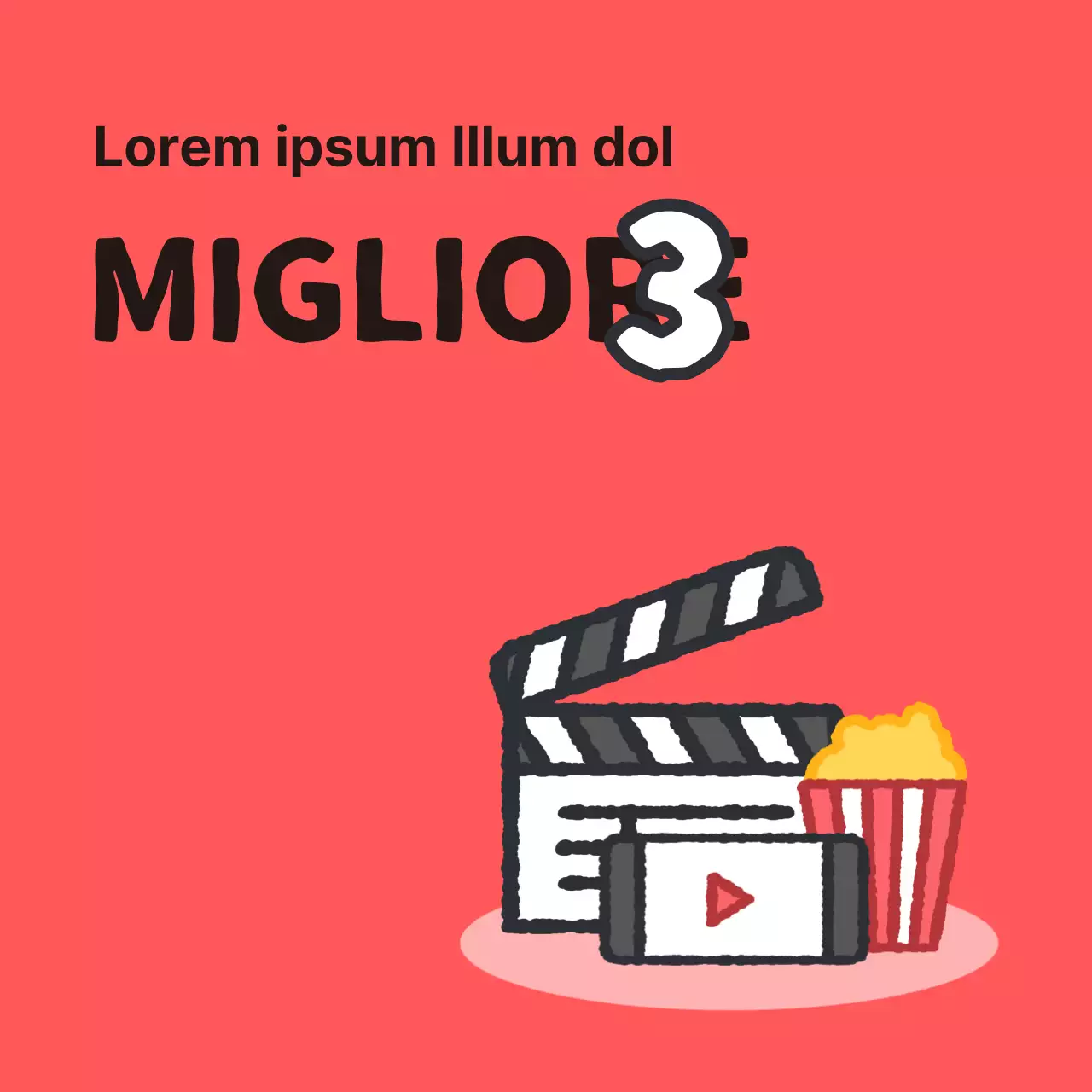 Copertina semplice della miniatura principale della newsletter di colore blu