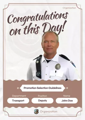 Brown Classic Promotion Guideline Poster