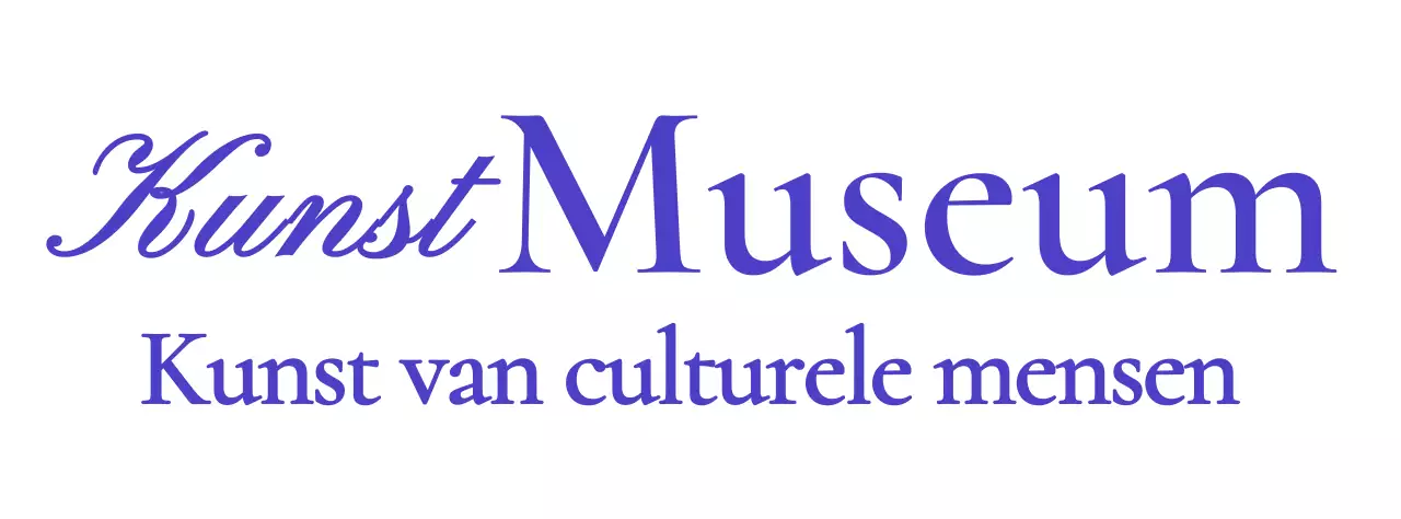 Museumlogo met stijlvol cursief concept