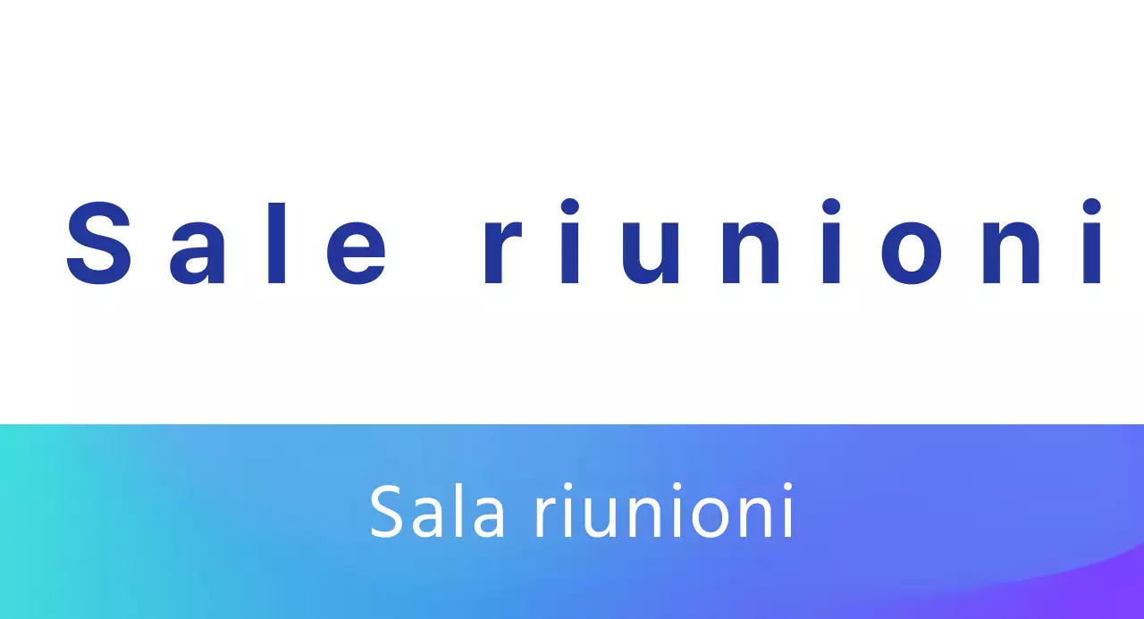 Guida alle sale riunioni con sfumature blu