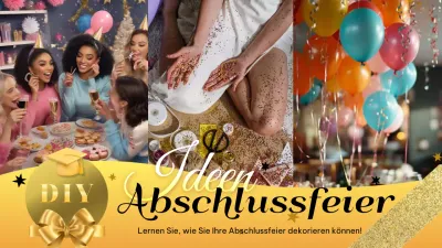 DIY-Ideen für eine luxuriöse Abschlussfeier in Gelb und Gold erklärt