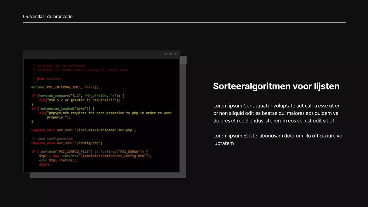 Een eenvoudig zwart-wit ontwerpvoorstel voor ontwikkeling