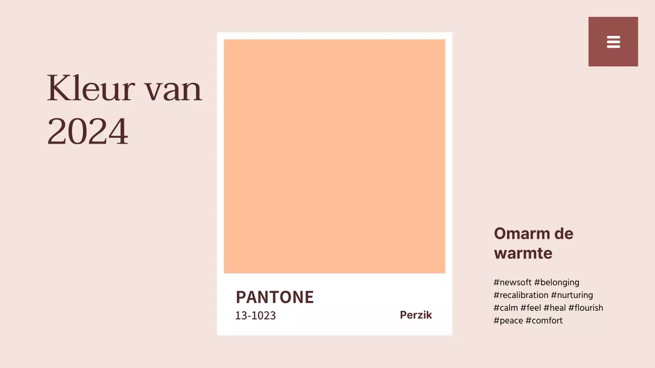 Beige en wit eenvoudig trendrapport hulpmiddelen