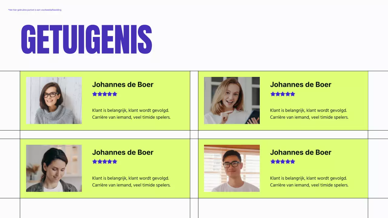 Blauw en neon modern zakelijk profielmateriaal