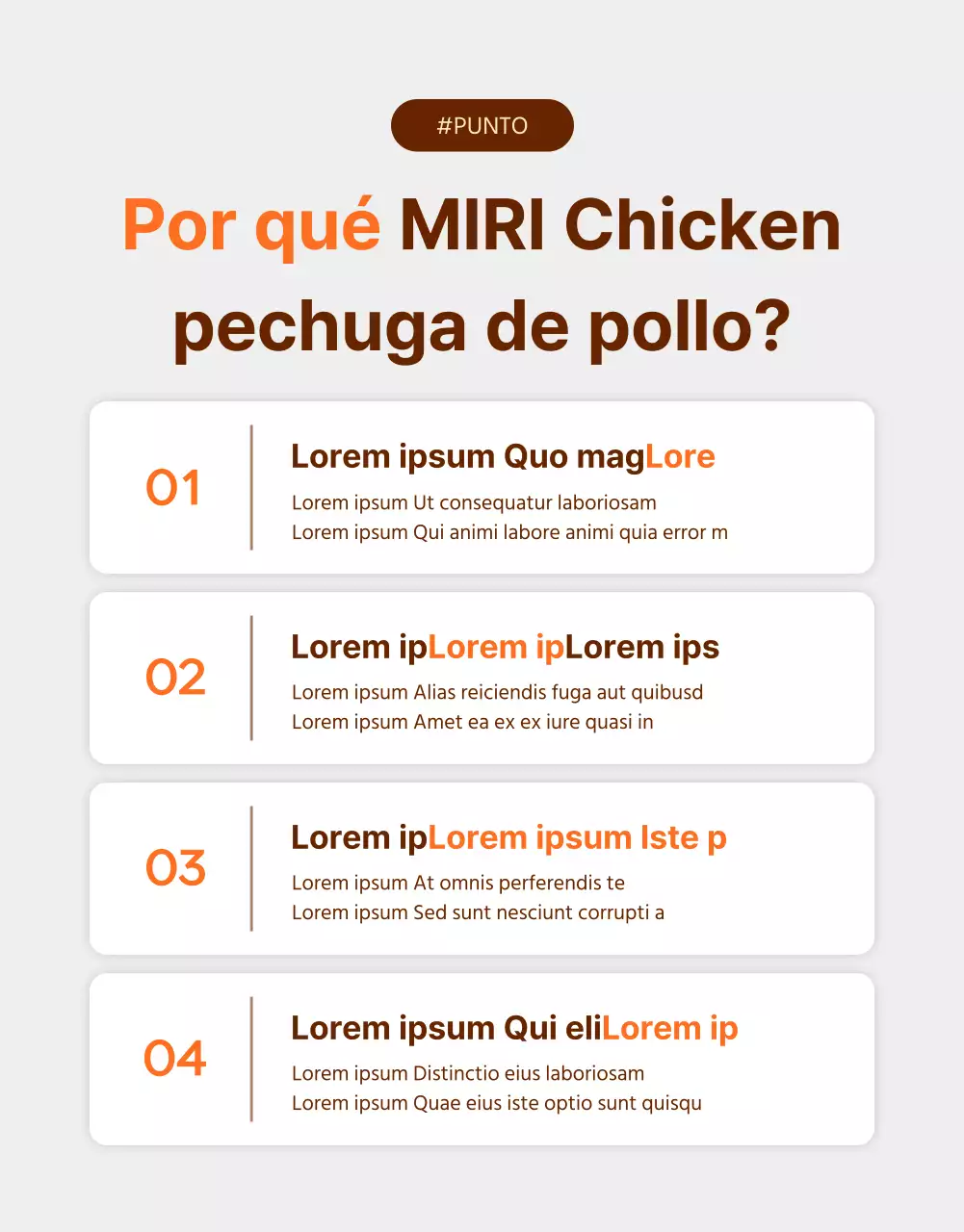 Promover Pechugas de Pollo de Simple Diet en Naranja y Marrón