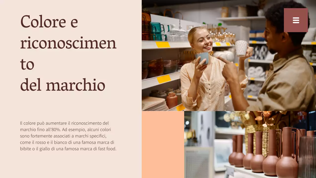 Rapporto sulle tendenze dei colori semplici beige e bianco Risorse