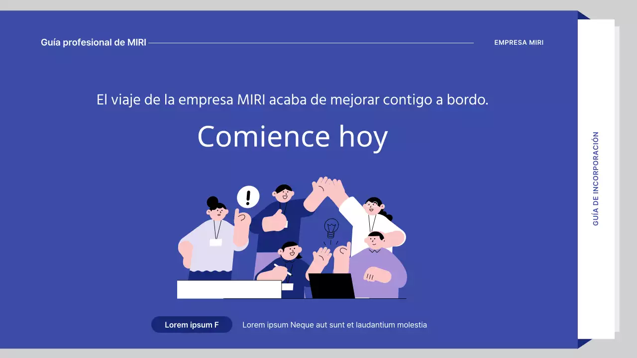 Material de formación en RRHH de Blue's