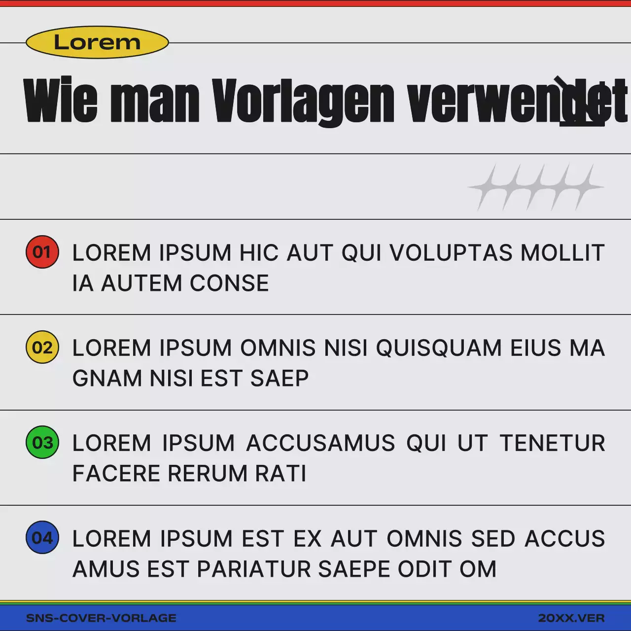 Förderung einer modernen Farbvariante des Covers in Regenbogen und Weiß