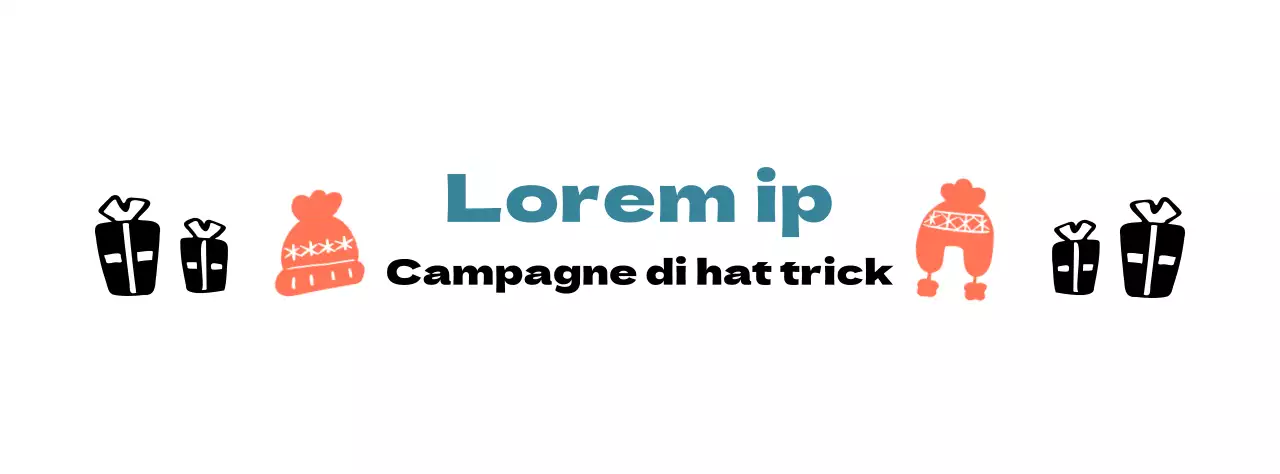 Logo della campagna con illustrazione di un simpatico cappello a maglia