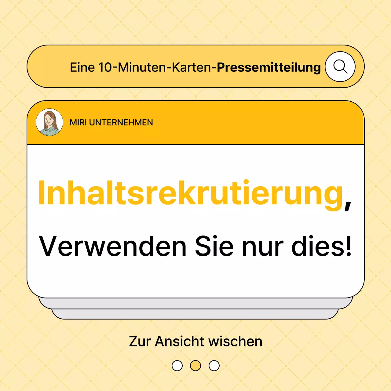 Einfache Inhalte gewinnen in der Gelben Post