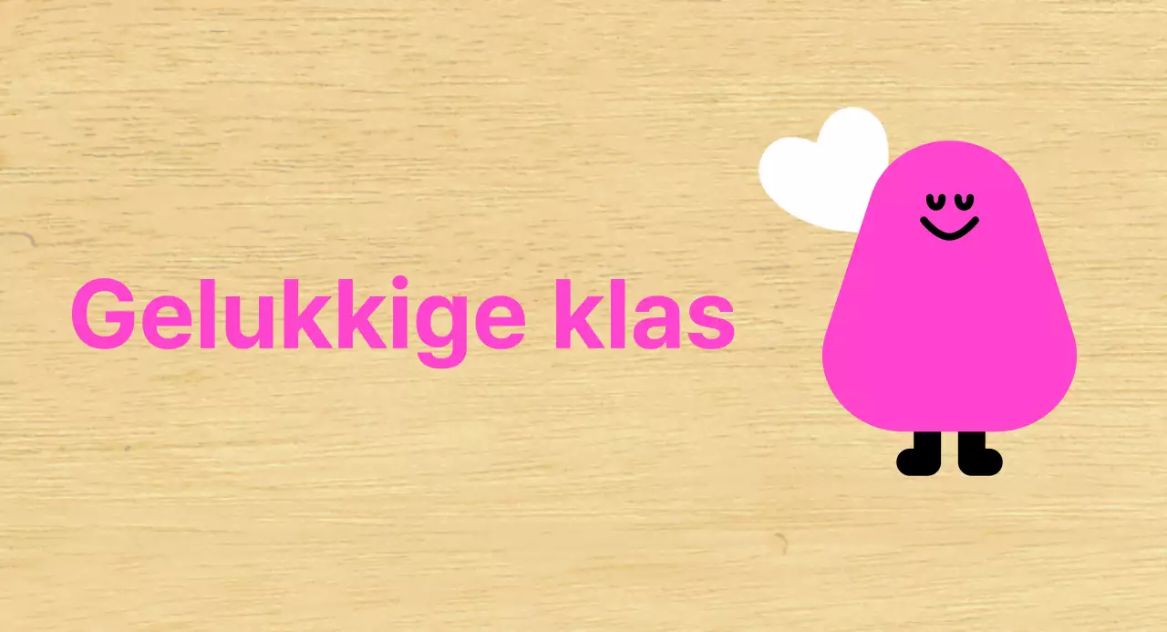 Roze Karakter Geïllustreerde Kleuterklasgids