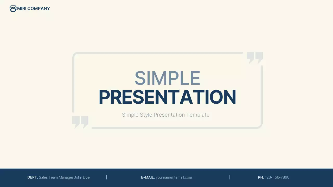 Beige Minimal Business Plan Presentation