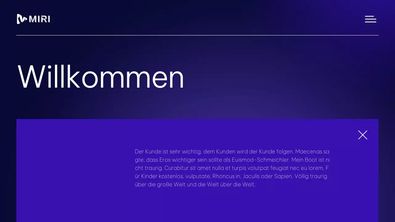 Modernes, professionelles Business-Profilmaterial in Lila und Weiß