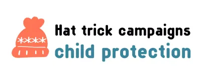 Campaign logo with a cute knitting hat illustration