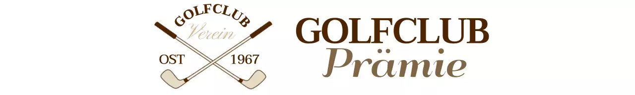 Golfschläger mit braunem Golfschläger-Logo für ein hochwertiges Gefühl