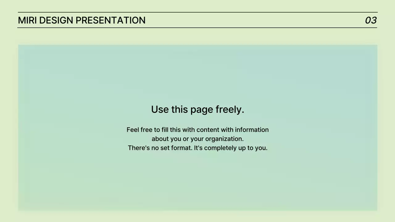 Presentasi Laporan Mint Modern