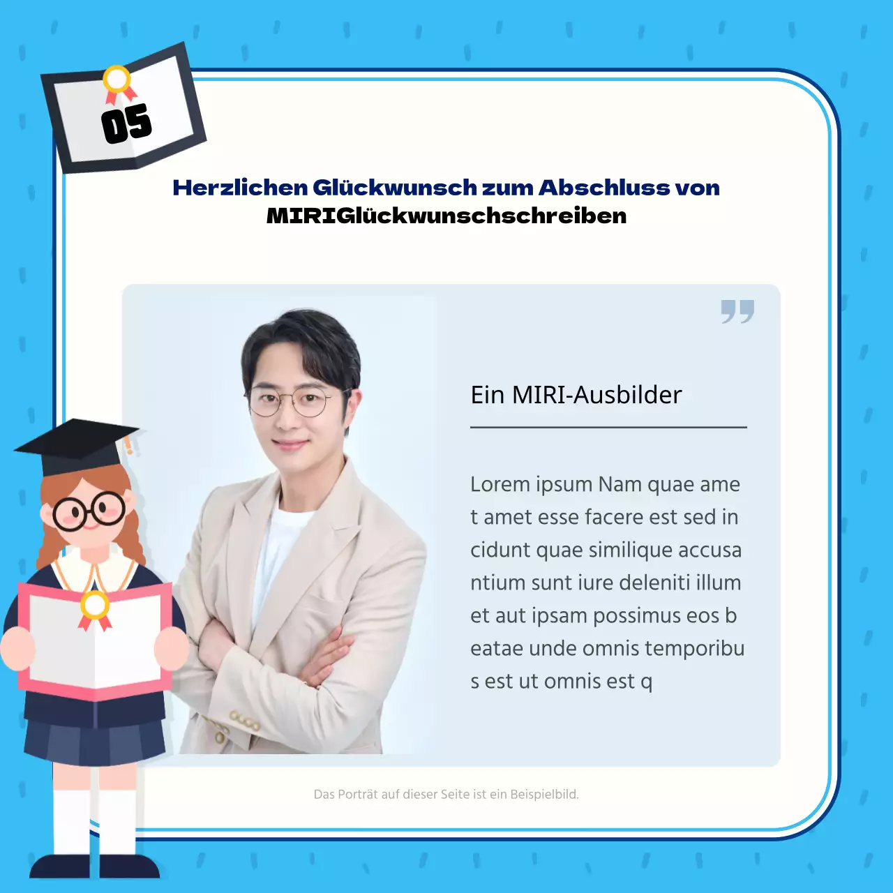 Blauer und hellblauer Mittelbaustein