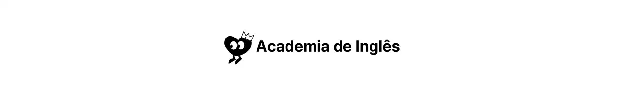Um conceito giro de academia de língua inglesa com personagens de coração
