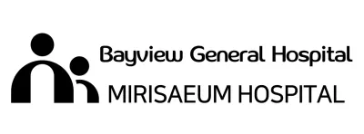 Hospital logo with a simple illustration concept