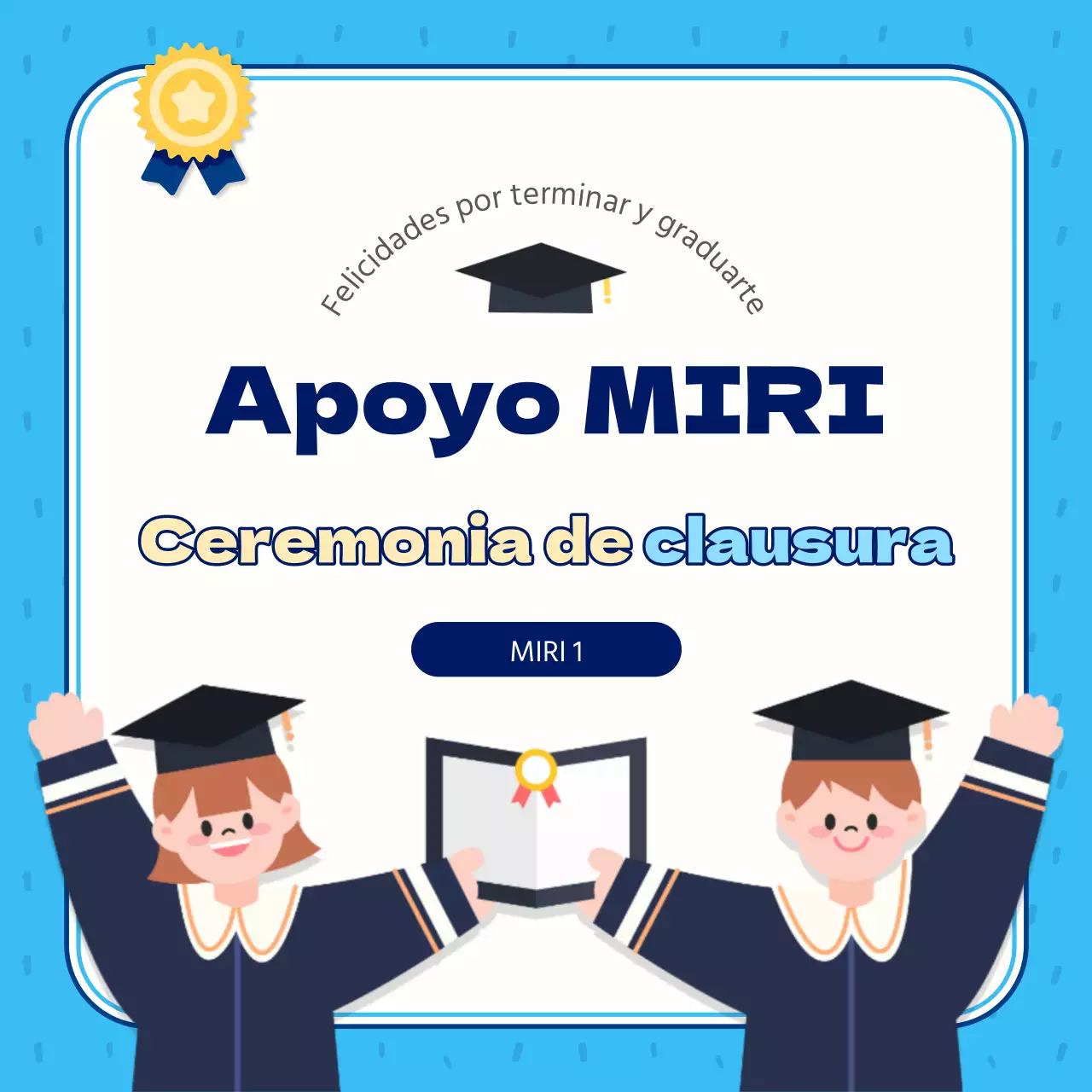 Poste de remate central azul y azul claro