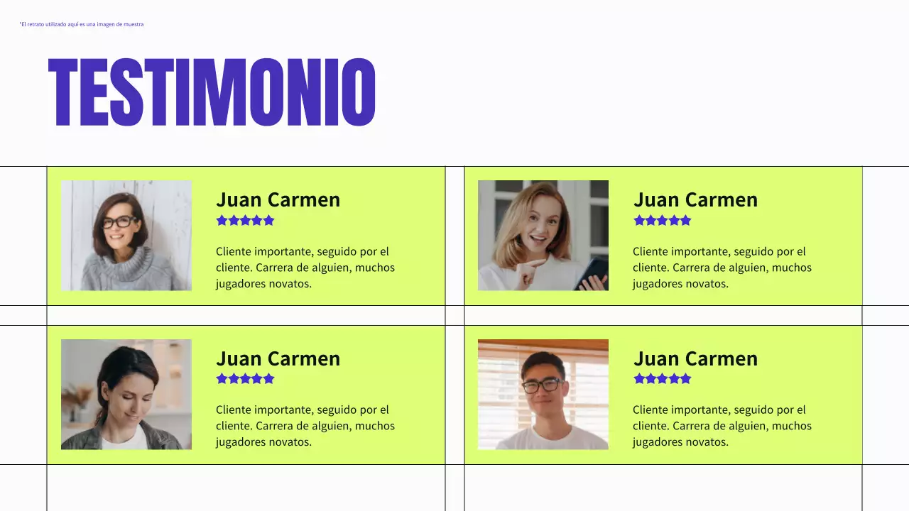 Material de perfil empresarial moderno en azul y neón