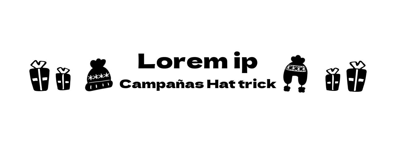 Logotipo de campaña con una simpática ilustración de un gorro de punto