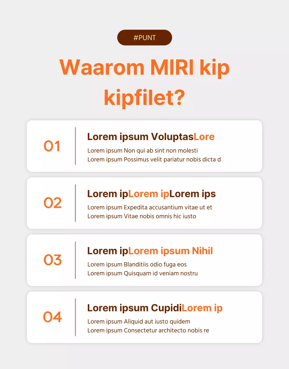Promoot Simpel Dieet Kippenborstjes in Oranje en Bruin