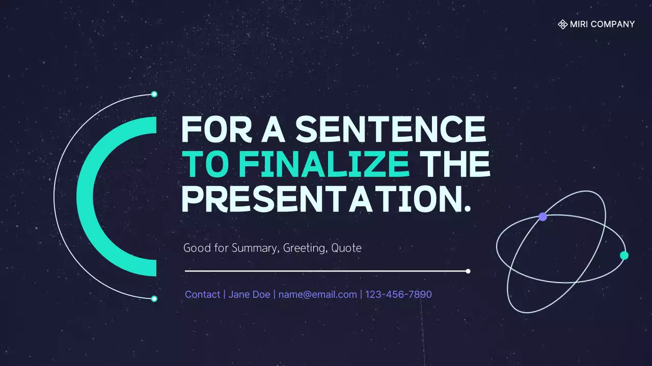 Navy Modern Template Presentation