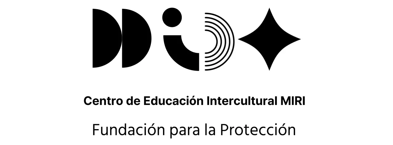 Logotipo del centro cultural en geometría