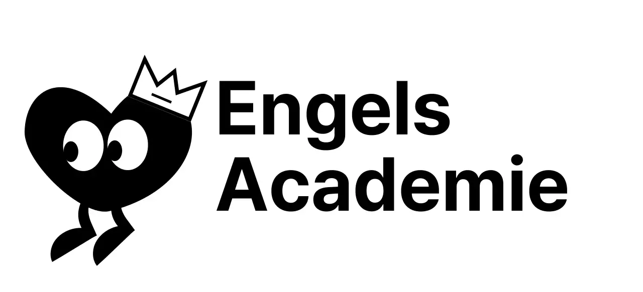 Een leuk concept Engelse taalacademie met hartkarakters