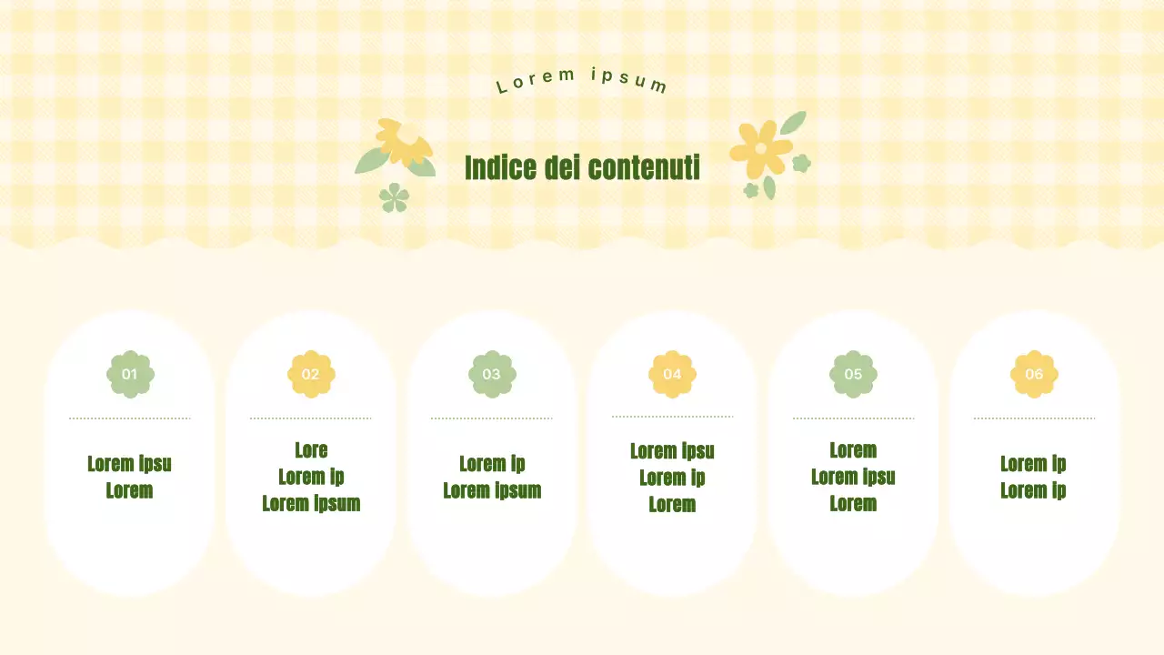 Pianificatore a sfondo floreale giallo e grazioso