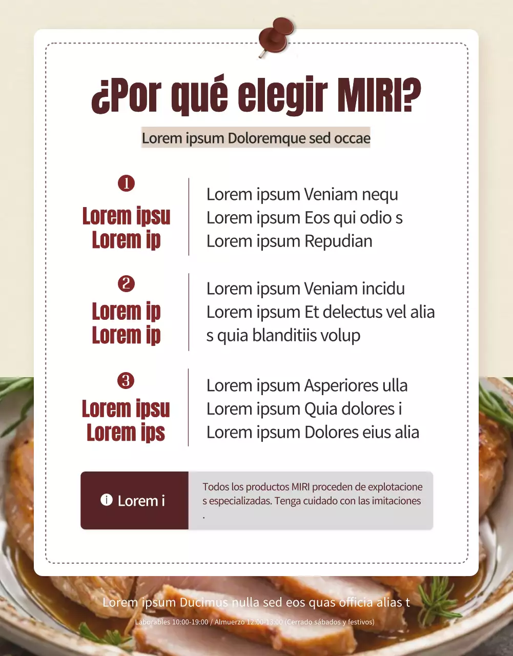 Promover una dieta sencilla pechuga de pollo en marrón y beige