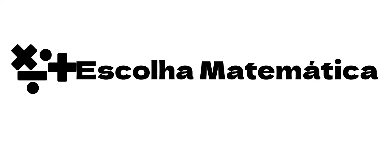 Conceito de logótipo de escola de matemática com símbolo de matemática