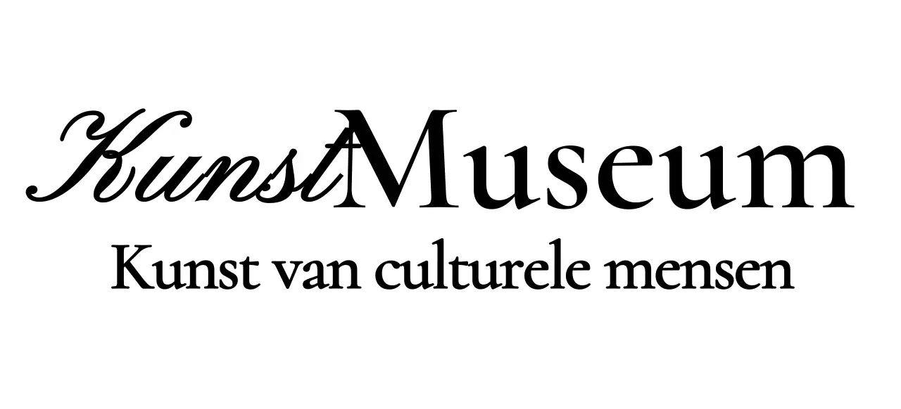 Museumlogo met stijlvol cursief concept