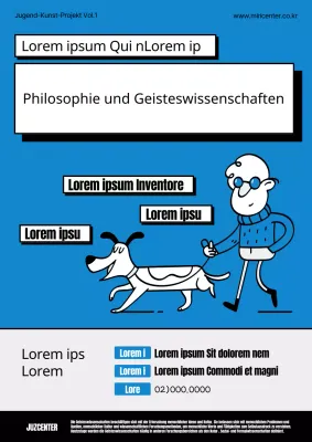 Kitschige blaue und graue Philosophie- und Geisteswissenschaftsstudenten gesucht.