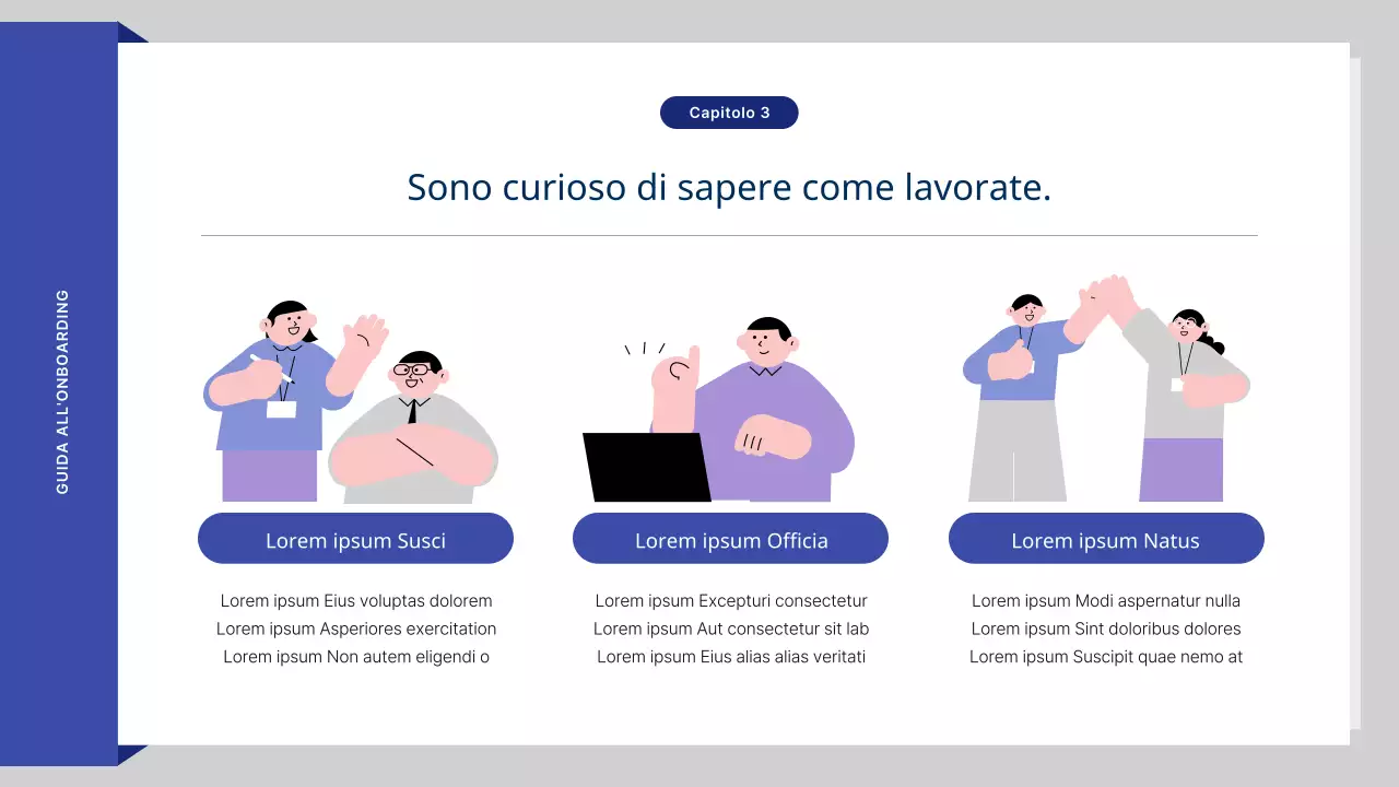 I materiali di formazione sulle risorse umane di Blue's lovely