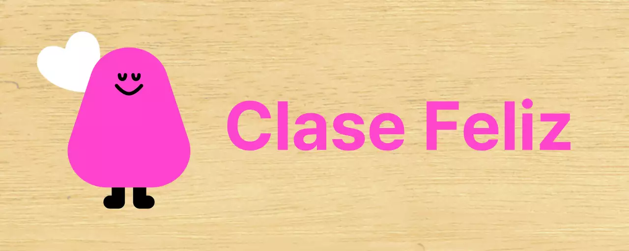 Guía de la clase de jardín de infancia ilustrada con personajes rosas