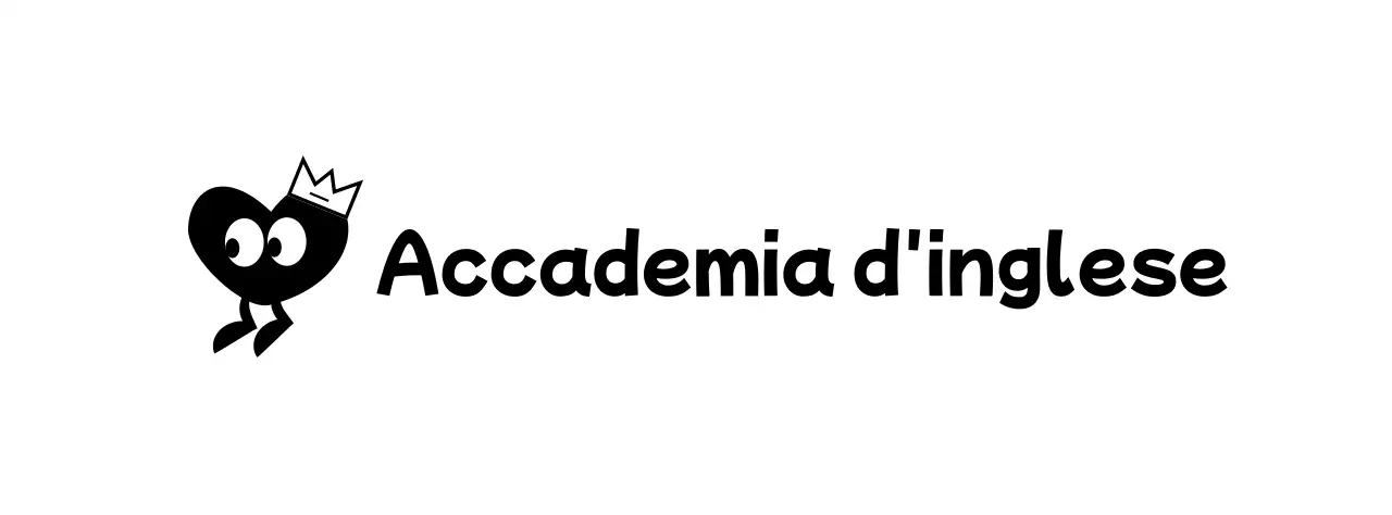 Un simpatico concetto di accademia di lingua inglese con personaggi del cuore